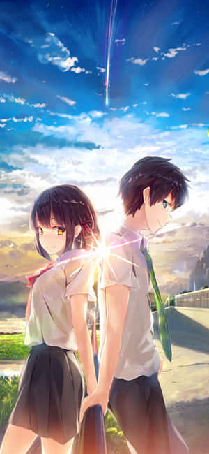 סרט אנימה מתוק Your Name 2016 — אנימה זוג טפט