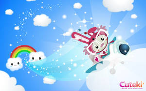טפט כיסוי תמונת חית טייס חמודה בסגנון קאוואיי