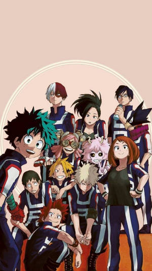 פסטיבל הספורט של U.A My Hero Academia לאייפון — דמויות אנימה טפט