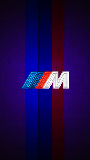 פסים סגולים עם לוגו BMW M — BMW טפט