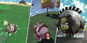 צילומי מסך של אורסלונה מ-Pokemon Legends: Arceus