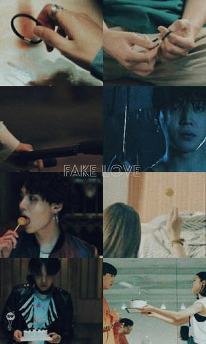 קולאז' BTS Fake Love — BTS טפט