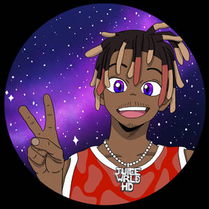 רקע גלקסיה אנימה של Juice Wrld — אנימה אסתטי טפט